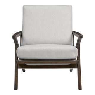 Home Decorators Collection Modern Wood Frame Upholstered Accent Chair in Biscuit (28" W) KW-A3000... | The Home Depot