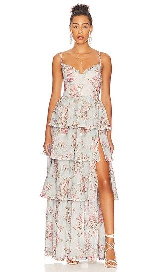 Caterina Gown in Tapestry Rose Print | Revolve Clothing (Global)