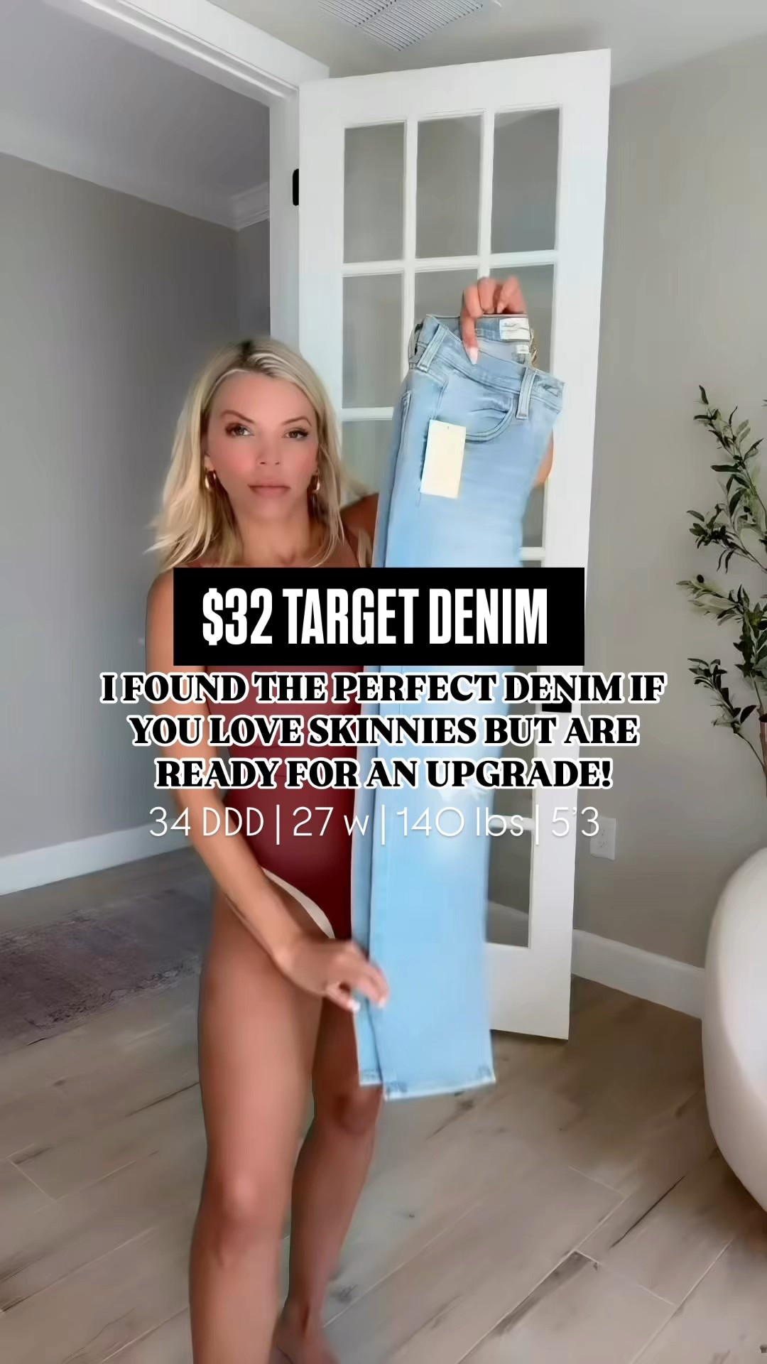 These $32 denim jeans from Target are a literal dream! Soft but still tuck everything in, the perfect rise and length (I did a 6R!) and come in multiple colors! Perfect if you wanna stray out from your skinnies because they’re a great in between skinny and straight 🤍 #target #targetfinds #petitedenim #affordabledenim 

#LTKWatchNow #LTKPetite #LTKFindsUnder100