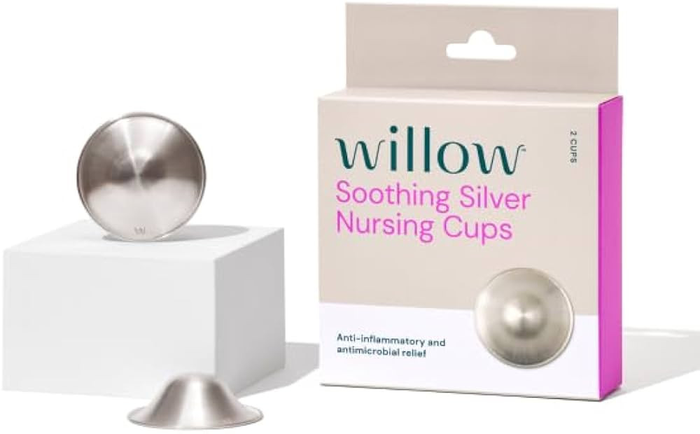 Willow Soothing Silver Nursing Cups, 2 Pack, Breastfeeding Nipple Covers for Protection & Pain Re... | Amazon (US)