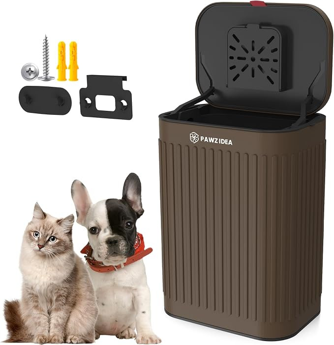 Wall Mount Dog Poop Trash Can Outside Odor Control, 2.1 gal. Small | Amazon (US)