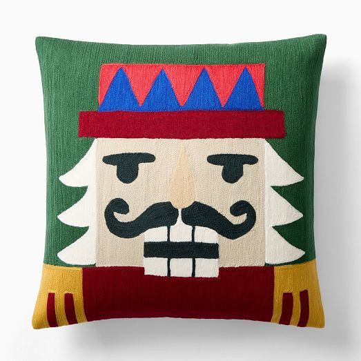 Crewel Nutcracker Pillow Cover | West Elm (US)