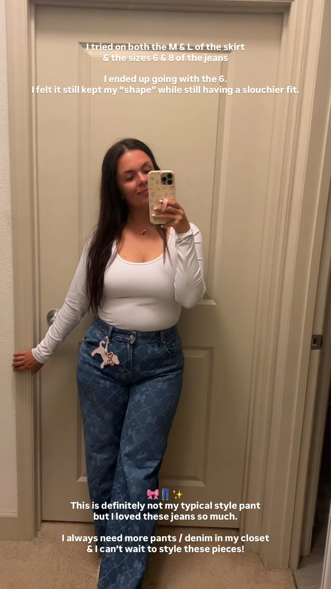 loveshackfancy x Victoria’s Secret Pink holiday denim jeans 🎀👖✨

I tried on both the size 6 & 8 and I decided to keep my TTS 6 for a more shapely fit. 

I can’t wait to style these!

#LTKHoliday #LTKMidsize #LTKFindsUnder100