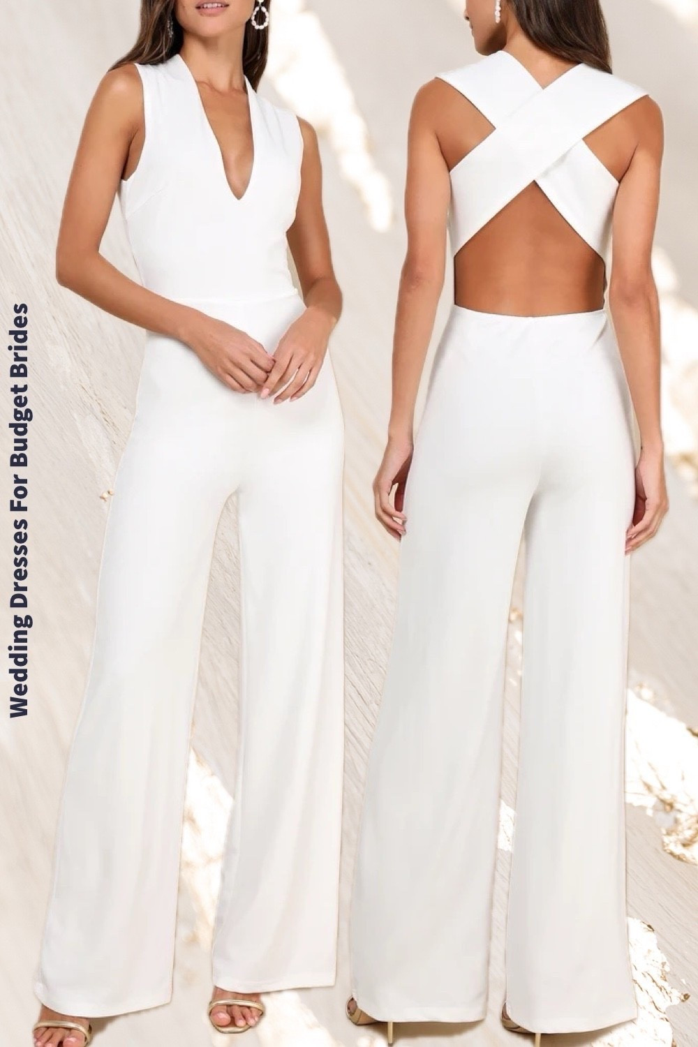 White wedding bridal jumpsuit from Lulus.

Bachelorette party jumpsuit, bridal shower jumpsuit, bride jumpsuit, summer jumpsuit. 

Engagement photo shoot jumpsuit, engagement party jumpsuit, rehearsal dinner jumpsuit.

#LTKWedding #LTKSeasonal