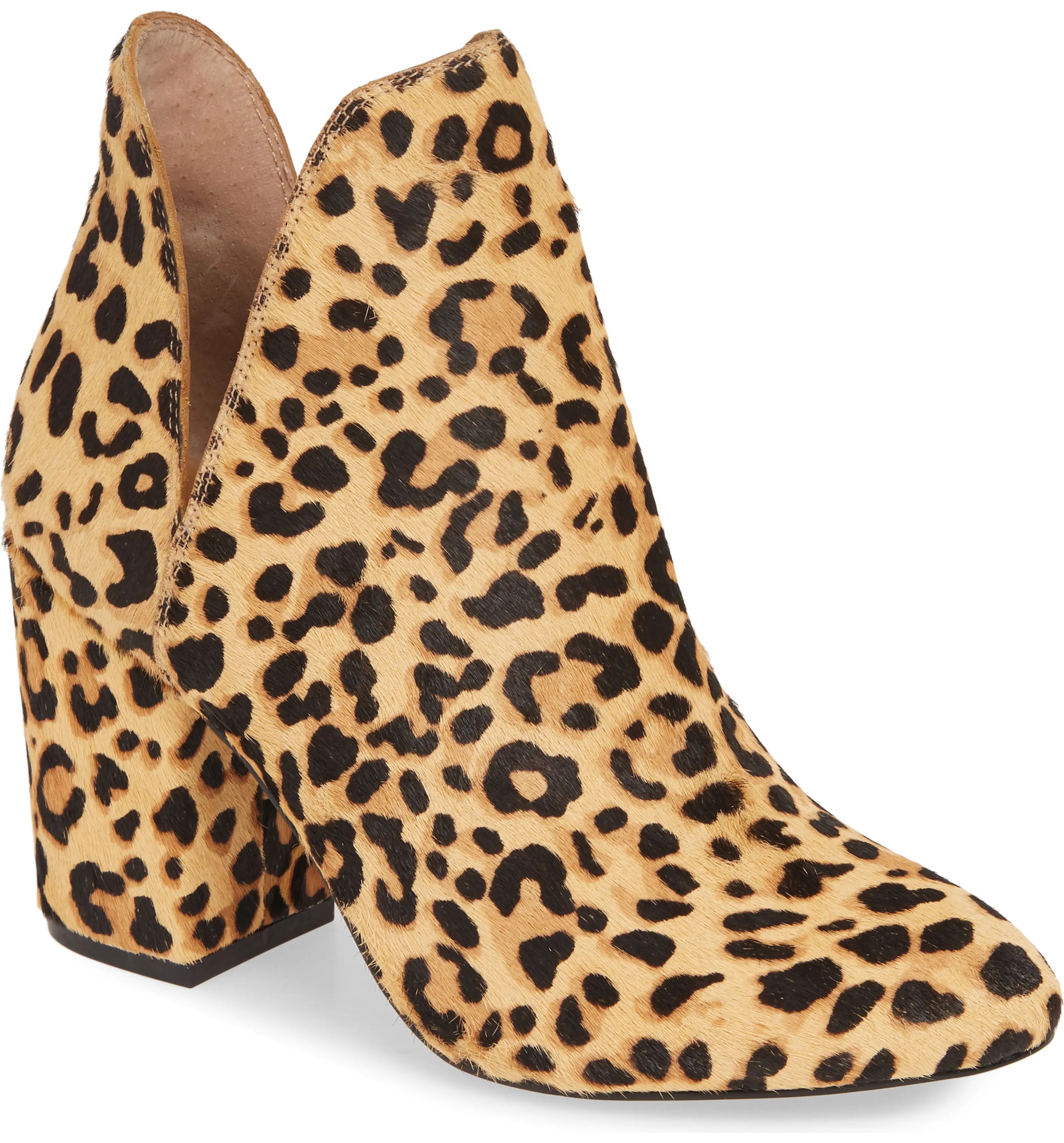 Rockstar Genuine Calf Hair Bootie | Nordstrom