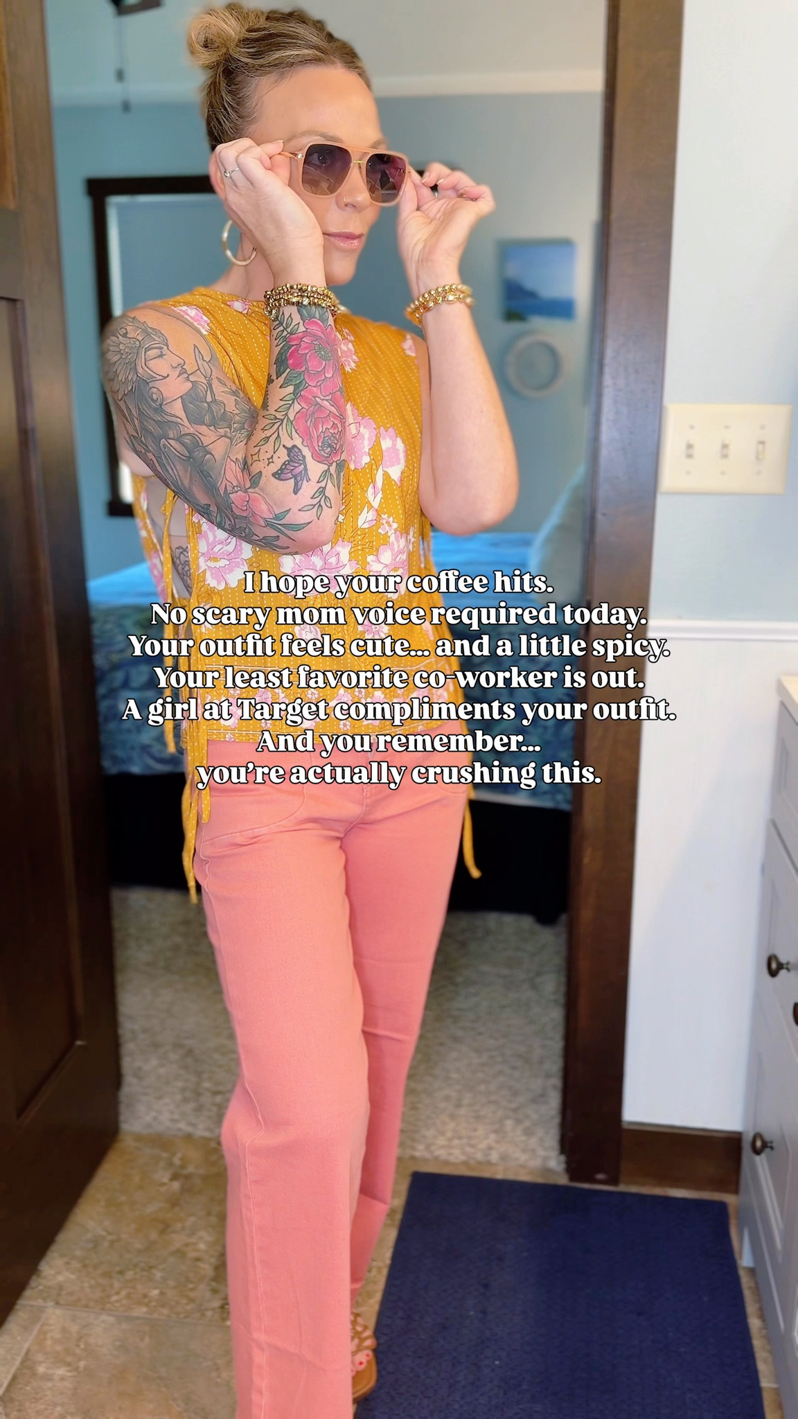 Did I solve all my problems today?
No.

But I did put on a cute outfit, avoided my scary mom voice,
and got one compliment… so I’m calling it a win 😂

Day 7 of 30: Millennial mom work outfits

Follow for outfits that make real life feel a little better.

millennial mom outfits, work outfit ideas, casual work outfits, comfy work outfit, mom style, everyday outfits, easy outfit ideas, spring work outfits, real life style, effortless outfits

#LTKOver40 #LTKootd #LTKWorkwear