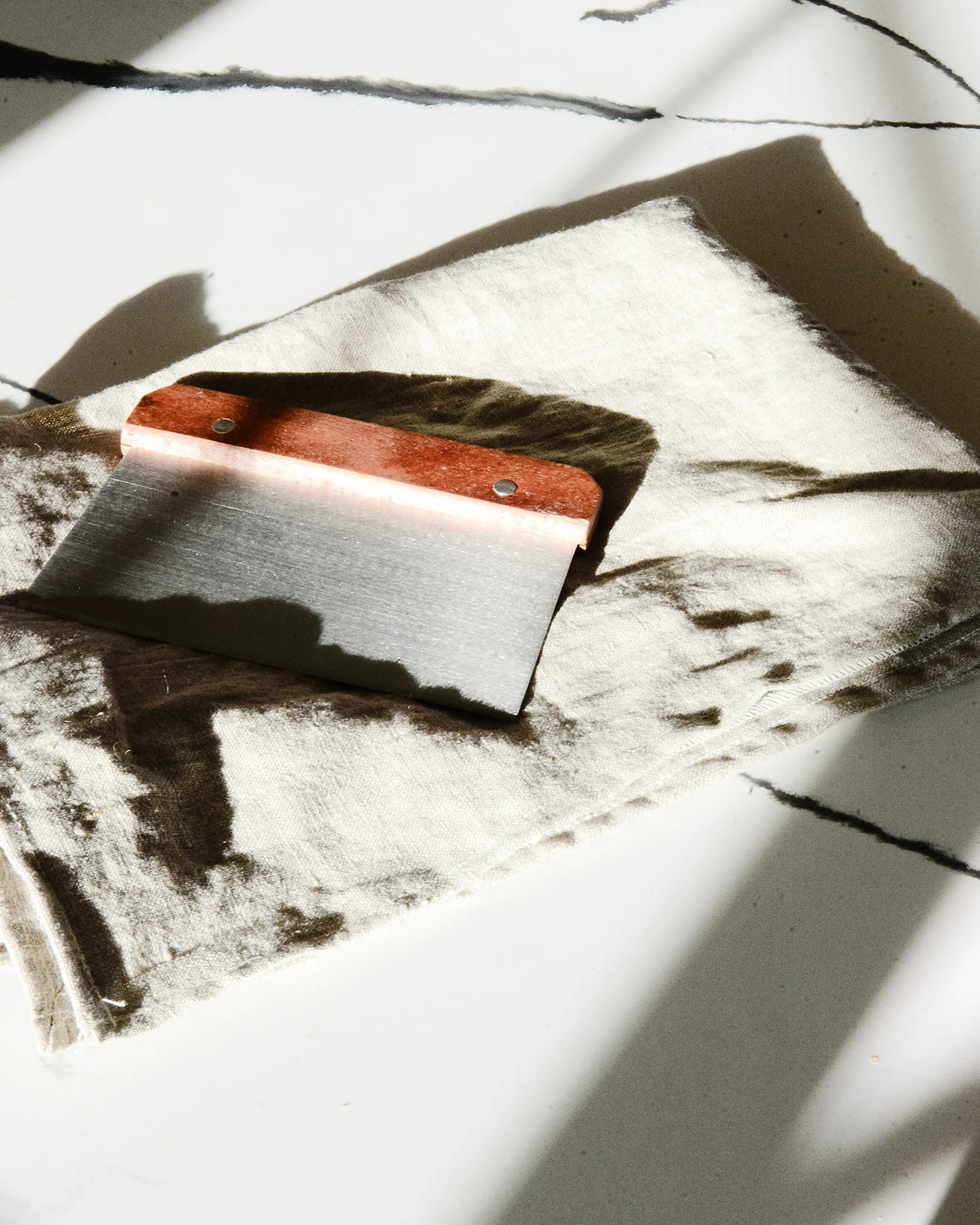 Metal Bench Scraper | with lavender and grace