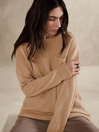 Caro Oversized Lightweight Cashmere Sweater | Banana Republic (US)