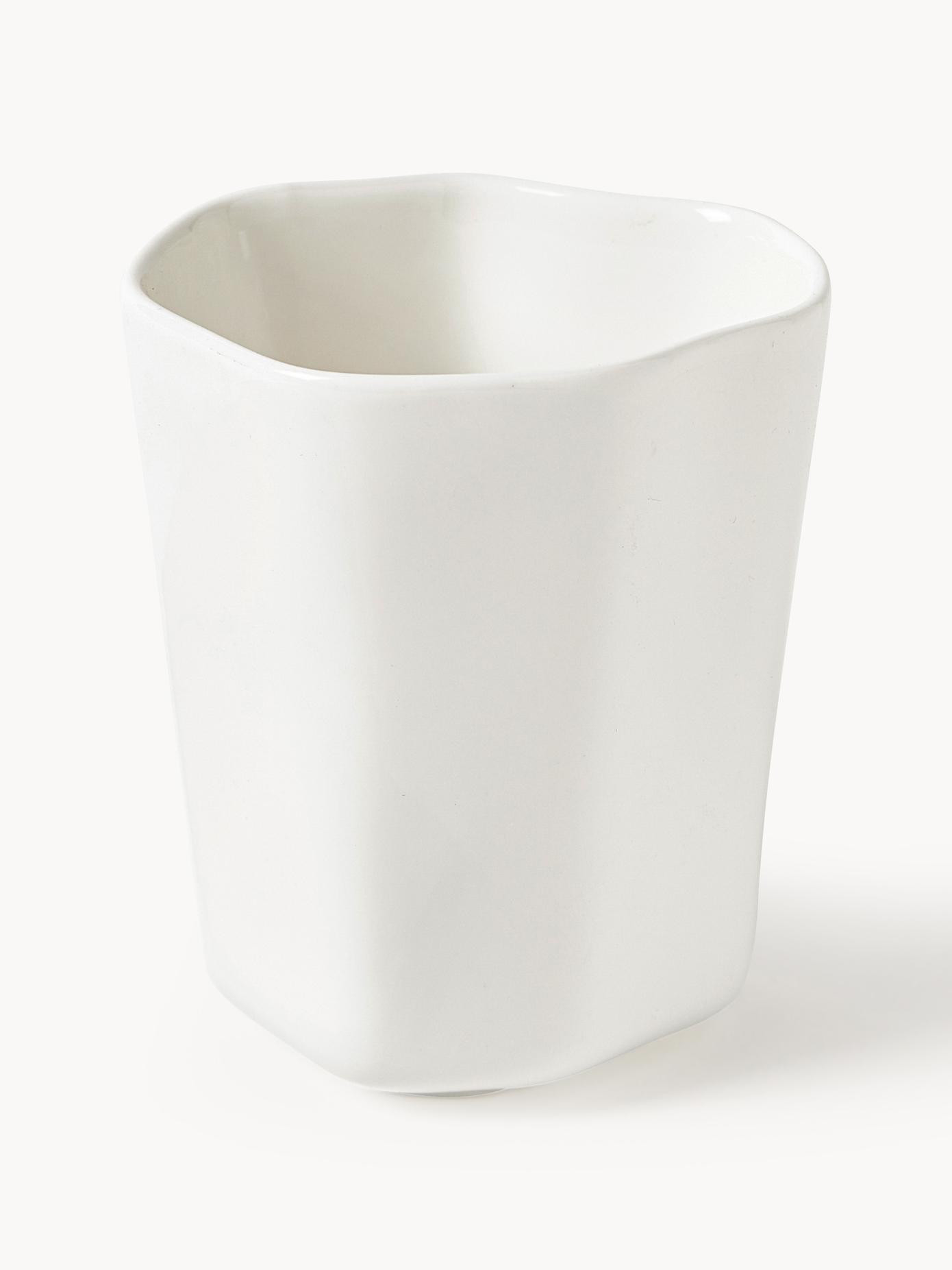 Porzellan-Kaffeebecher Joana in organischer Form, 4 Stück | Westwing EU
