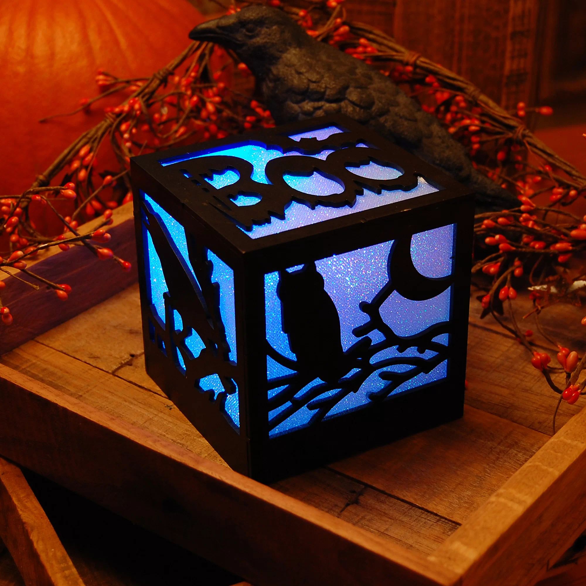 The Holiday Aisle® Battery Operated Color Changing Halloween Box & Reviews | Wayfair | Wayfair North America