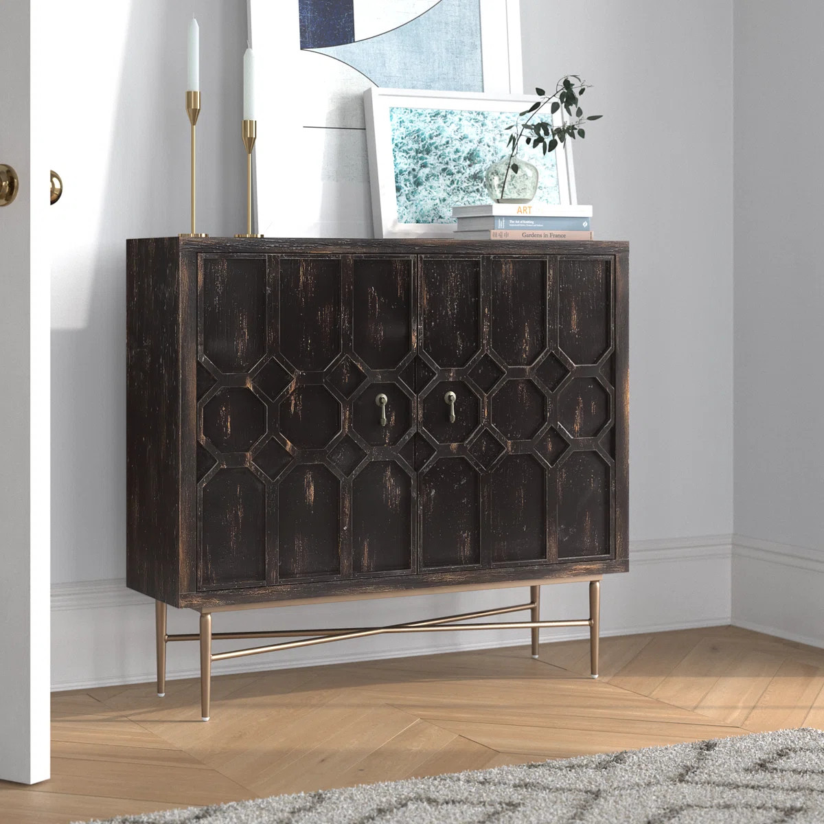 Alfidale 36'' W 2-Door Wood Storage Cabinet | Wayfair North America