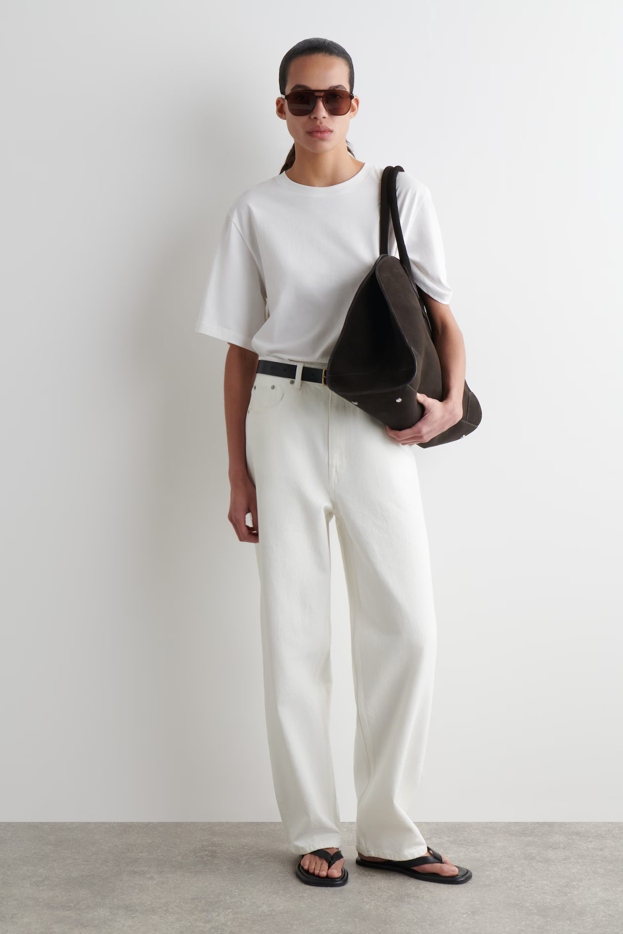 BAY BARREL-LEG JEANS - WHITE | COS UK