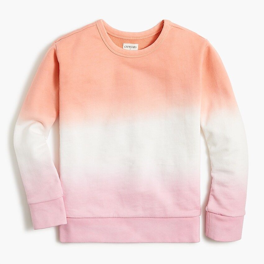 Girls' dip-dyed ombré sweatshirt | J.Crew Factory