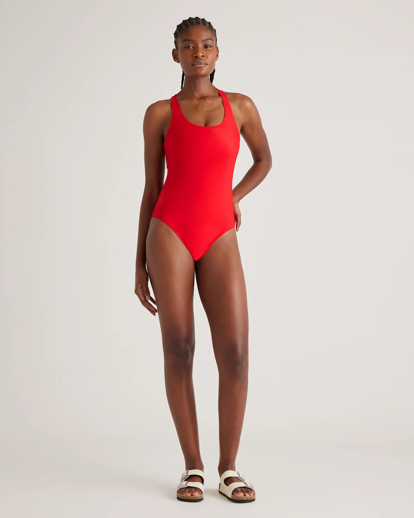 Italian Cross-Back One-Piece Swimsuit | Quince