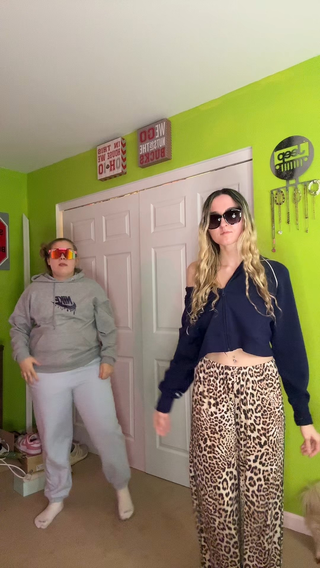 Our cozy outfits perfect for a dance video or lounging around the house! My pajama pants and my jacket are both from American Eagle! The pajama pants are so butter soft and comfortable! Fit true to size. Kenzies sweatpants are also American Eagle!

#LTKgrwm #LTKootd #LTKActive