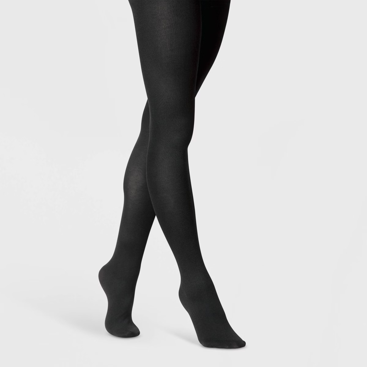 Women's Flat Knit Sweater Tights - A New Day™ Black S/M | Target