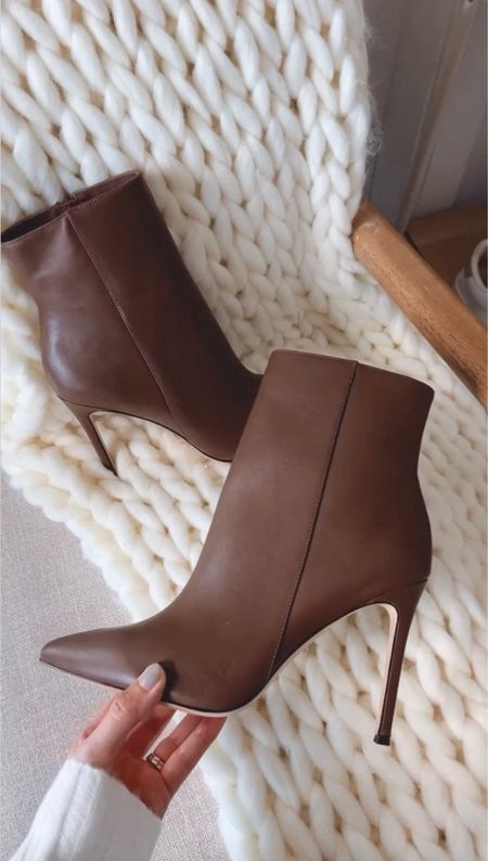 Loving this bootie. Great quality. So elegant and stylish! In love with this brown color🤎

#LTKSeasonal #LTKover40 #LTKshoecrush