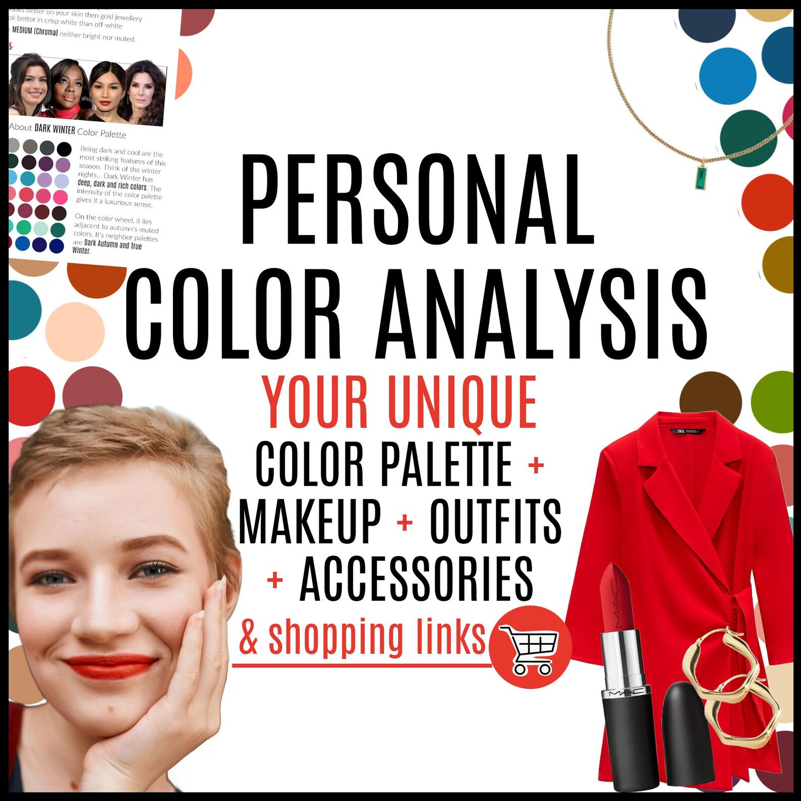 PERSONAL Color Analysis by Personal Stylist PERSONALIZED Seasonal Colour Analysis: Color & Makeup... | Etsy (US)