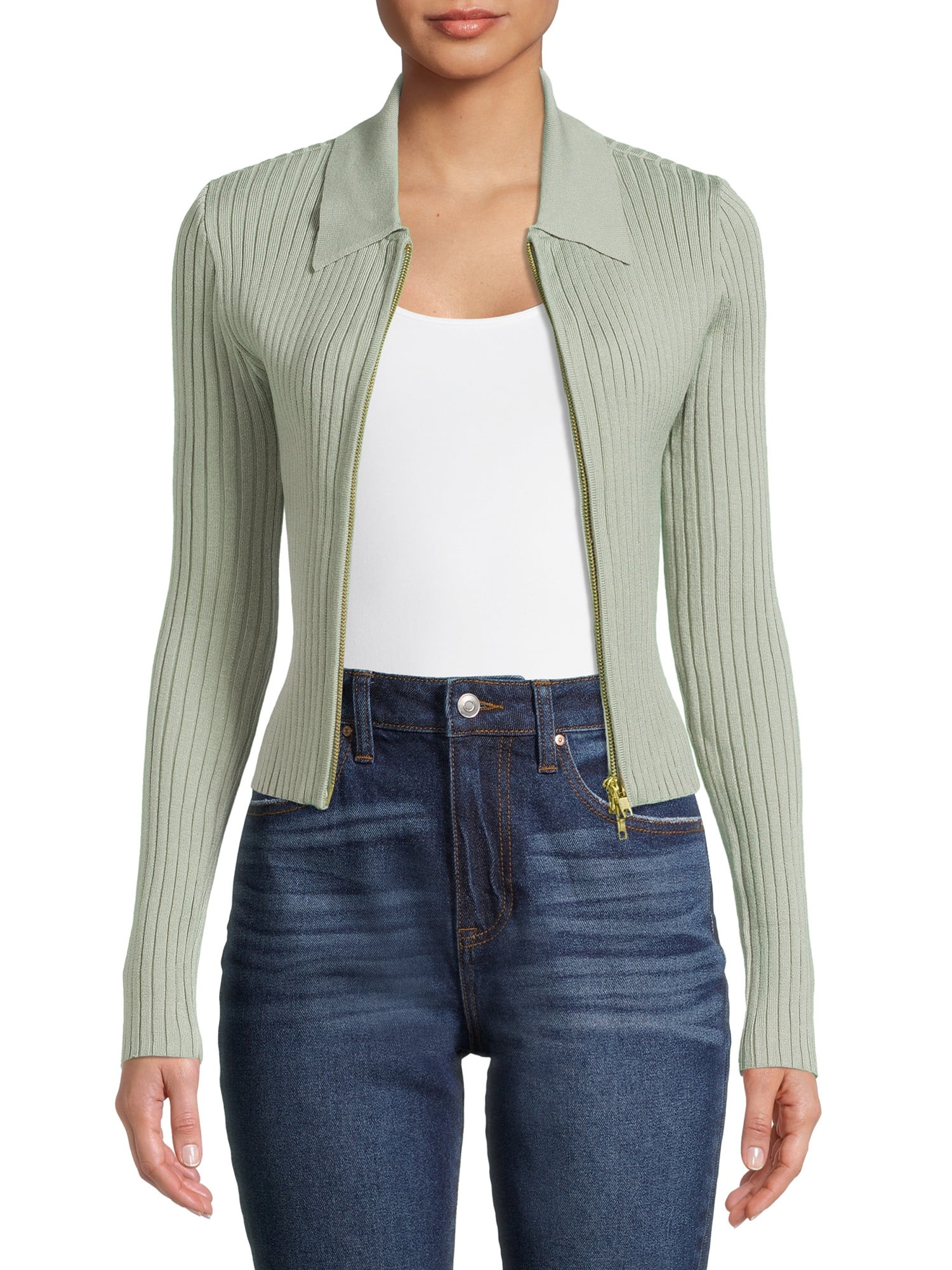 No Boundaries Juniors Rib Cardigan - Walmart.com | Walmart (US)