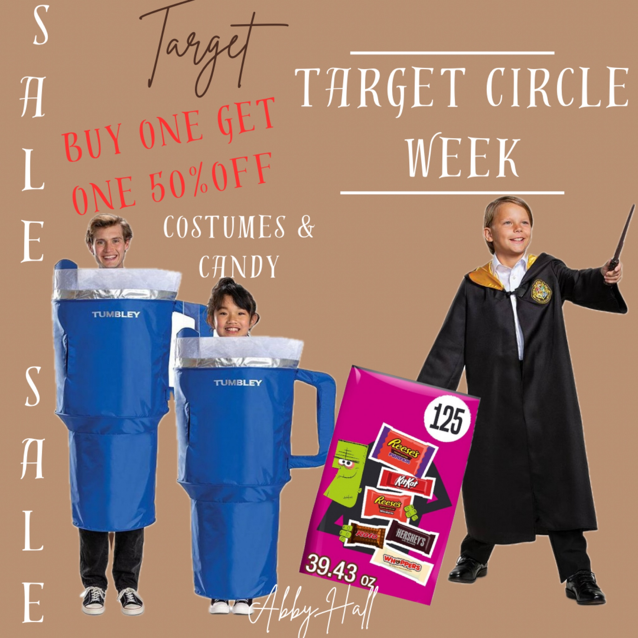 Target circle week deal 10/7. Halloween costumes and candy buy one get one 50% off 

#LTKHoliday #LTKxTarget #LTKHalloween