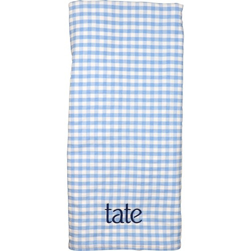 Light Blue Check Towel | Cecil and Lou
