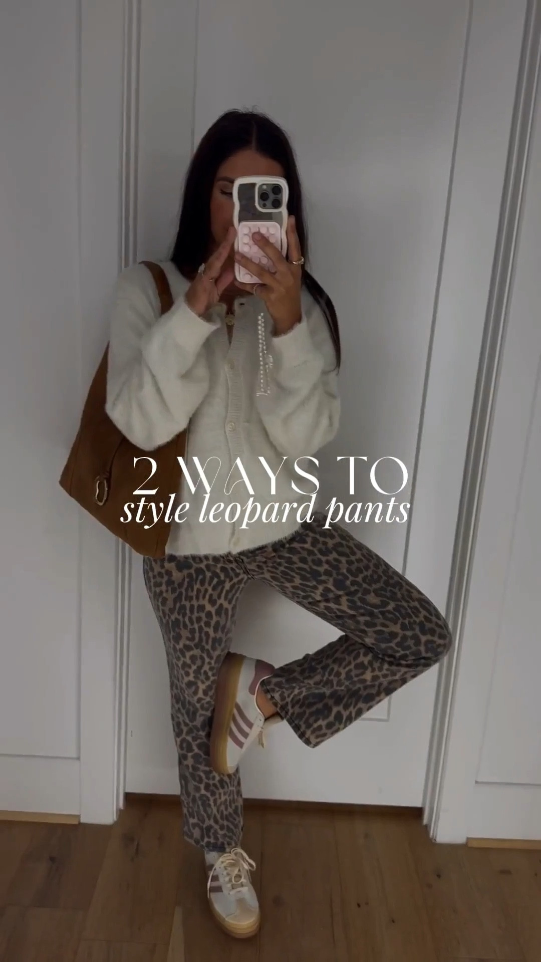 First outfit:
Top: small
Jeans: 6
Cardigan: small

Second outfit: 
Cardigan: medium
Jeans: 6

Love the fit of these jeans and the print is fun! Had some that were 3 times the price and look so similar

Cozy fuzzy cardigan that can be worn as a top on its own or styled over something! 

leopard print pants, fall denim, jeans, wide leg denim, wide leg jeans, Nordstrom denim, Nordstrom jeans, medium wash jeans, medium wash denim, trending, Nashville, mom of 3, Dede Raad, dress up buttercup



#LTKFindsUnder50 #LTKStyleTip #LTKFindsUnder100