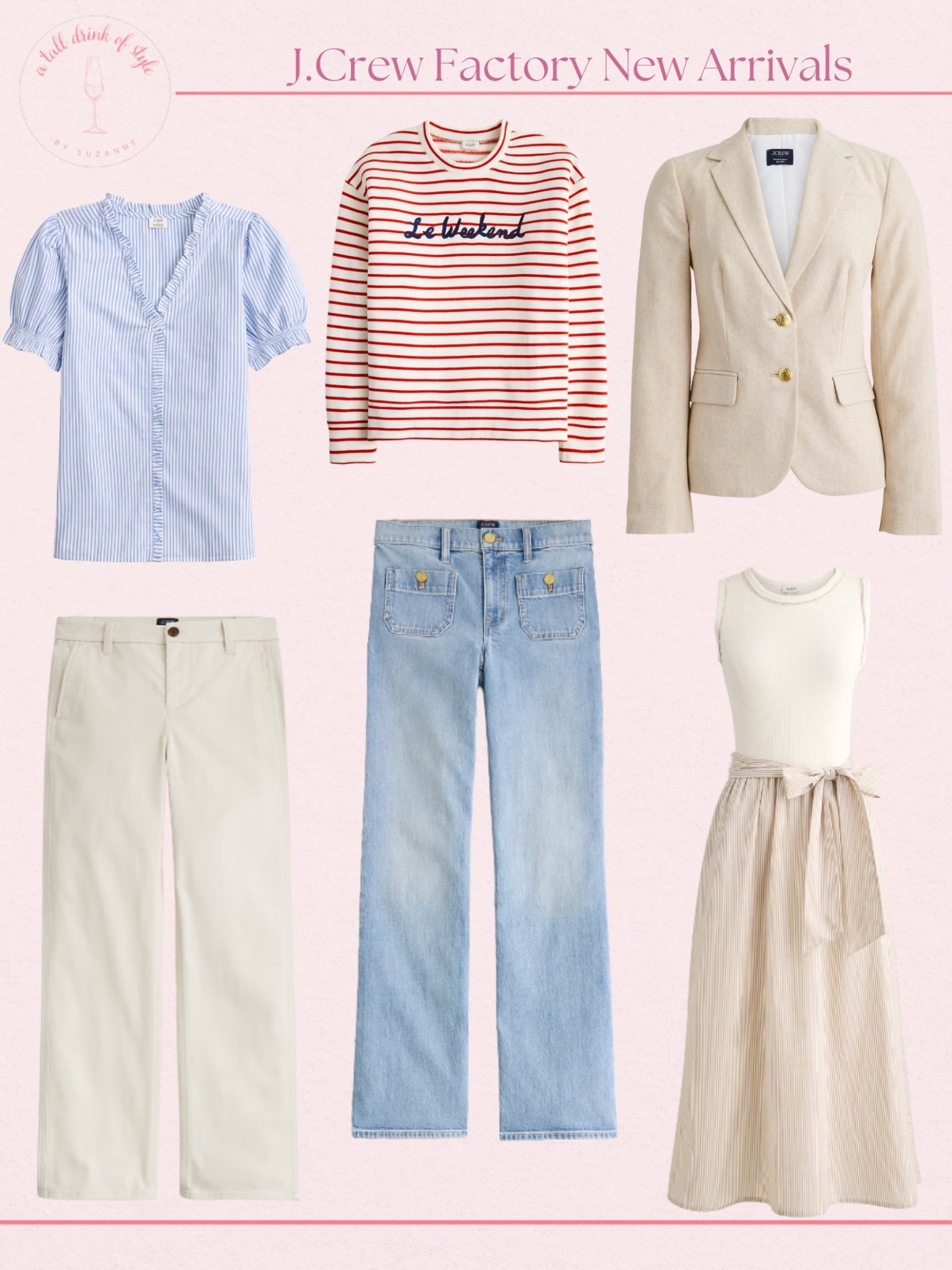 J. Crew Factory New Arrivals that are great for spring and summer! These closet staples are a must! 

 

#LTKSeasonal #LTKTall #LTKOver40