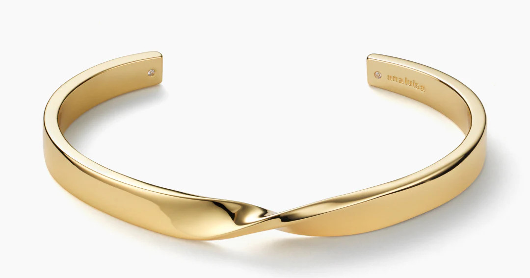 Gold Cuff Bracelet - Monroe | Ana Luisa