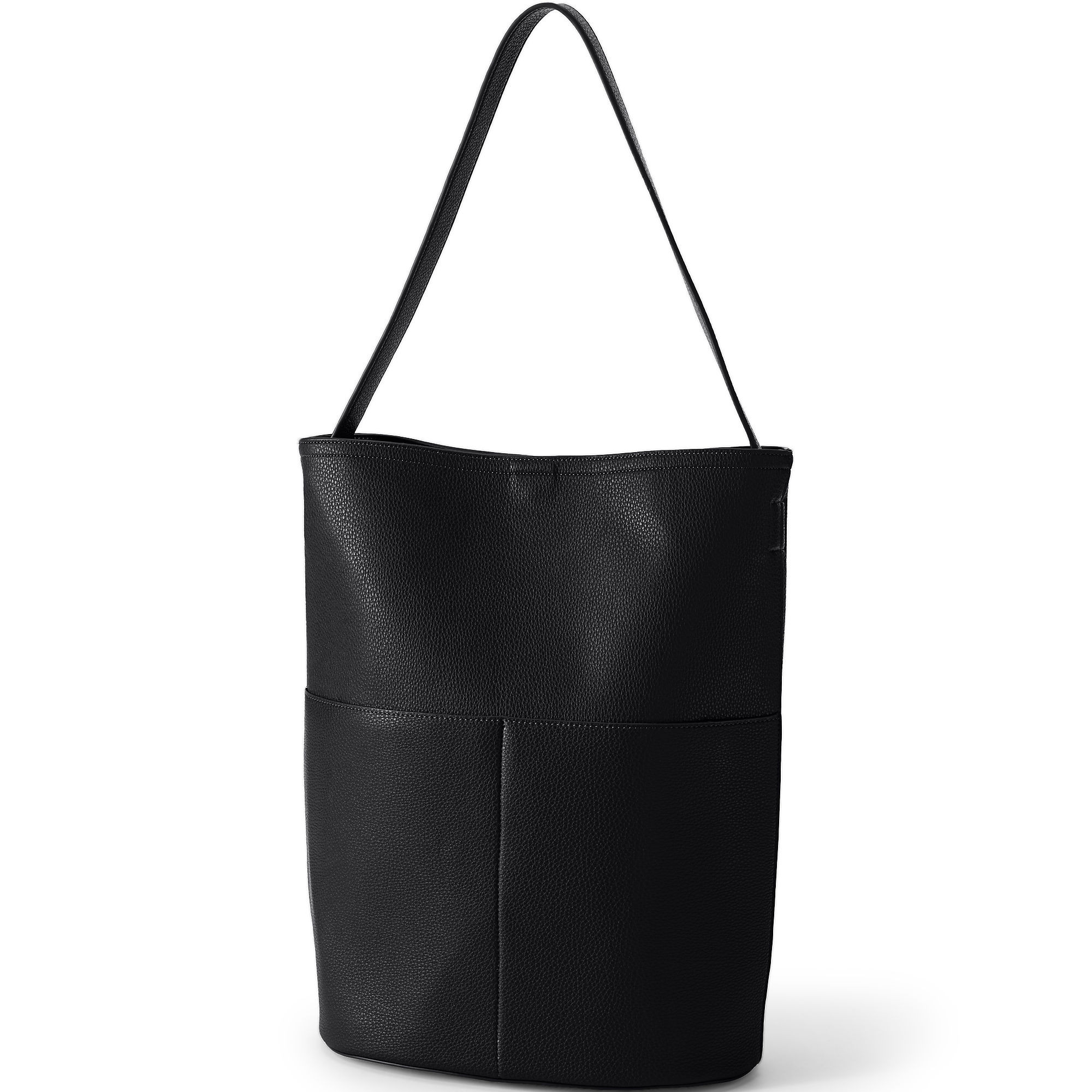 Women's Faux Leather Bucket Bag | Lands' End (US)