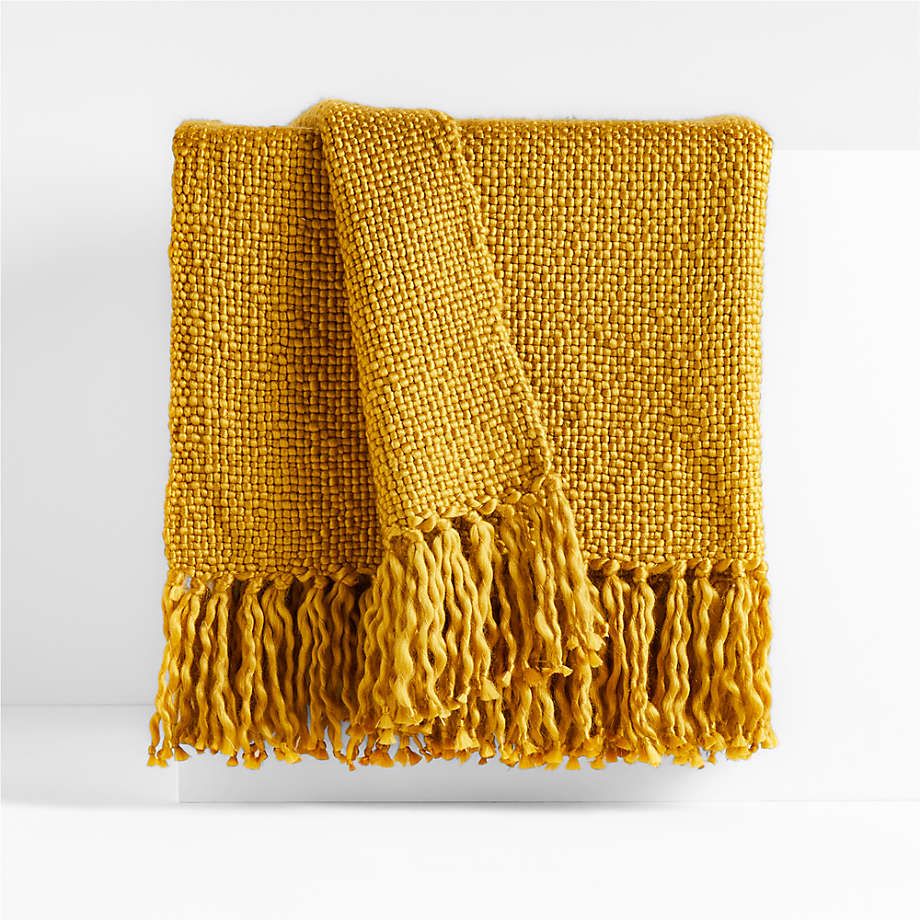Styles 70"x55" Sand Throw Blanket + Reviews | Crate & Barrel | Crate & Barrel