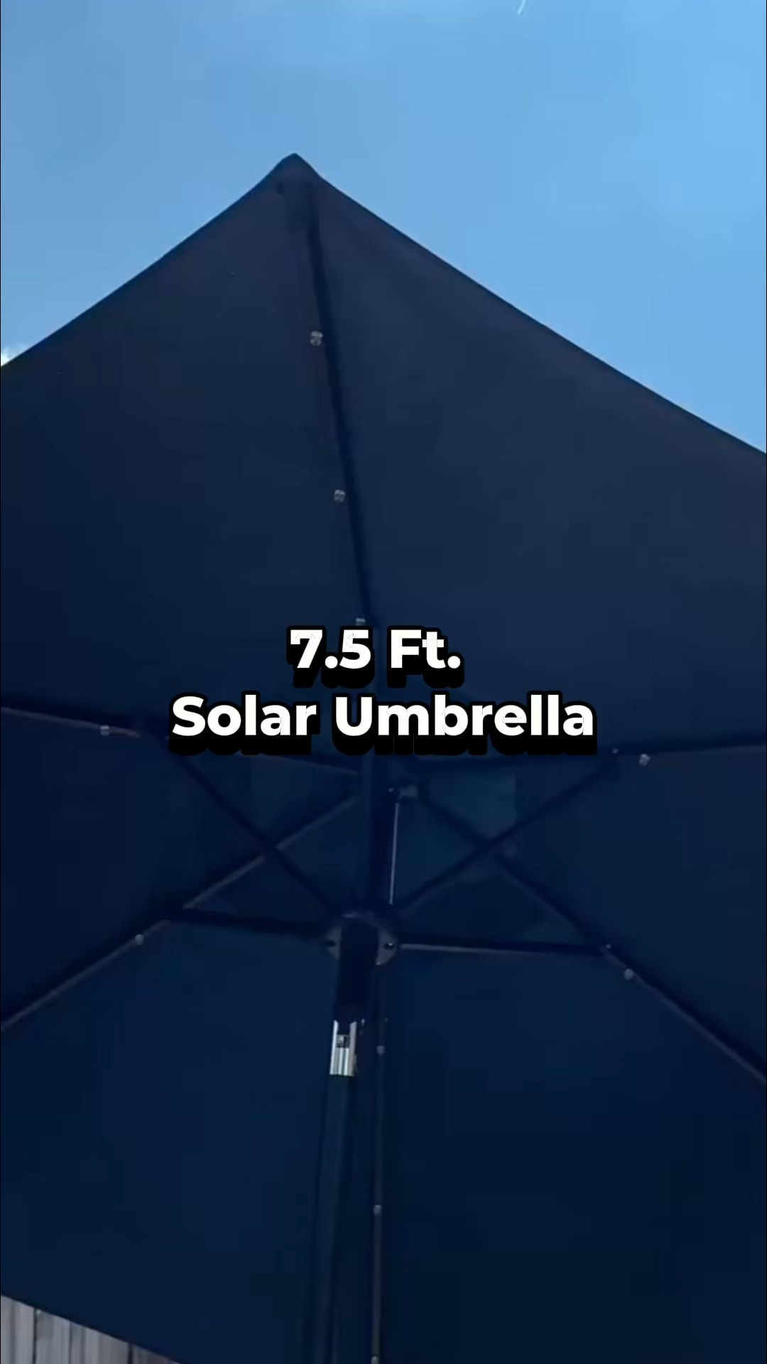 Love my 7.5 ft. Solar Umbrella With Tilt.  It’s perfect for small spaces, decks, patios, and poolside.  No chords, and the simple setup makes it a smart find for the over 50 crowd.  

#LTKOver40 #LTKHome #LTKSeasonal