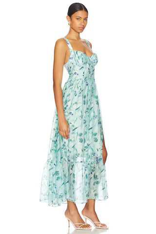 ASTR the Label Kelby Dress in Green Blue Floral from Revolve.com | Revolve Clothing (Global)