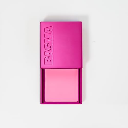 BASMA Beauty Cream Blush for Cheeks, Buildable Non-Sticky Cream Blush Makeup, Long-Lasting Cheek and Lip Tint with Vitamin E, Aloe Vera & Rosemary Extract, Gluten-Free Vegan (Bubble Gum Pink) | Amazon (US)