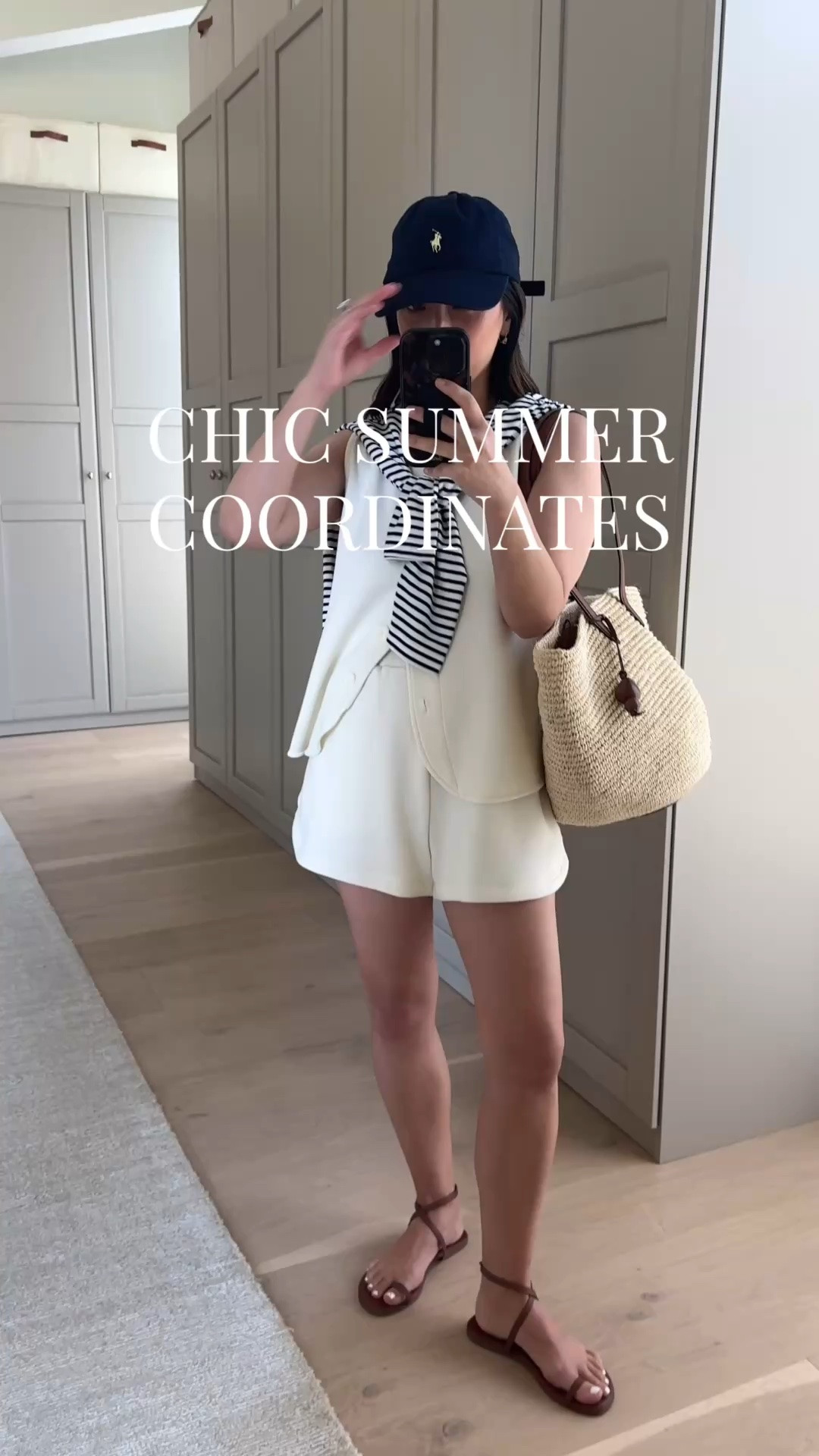 Easy summer outfits. Coordinating pieces that are easy to throw on as a mom. 

Varley tank xs
Varley shorts small
Tkees sandals 5
Hunting Season type 
Polo cap
AYR stripe tee xs - old
Dorsey James necklace 15”
Electric Picks earrings

summer outfits, summer style, petite style

#LTKmomlife #LTKootd #LTKPetite