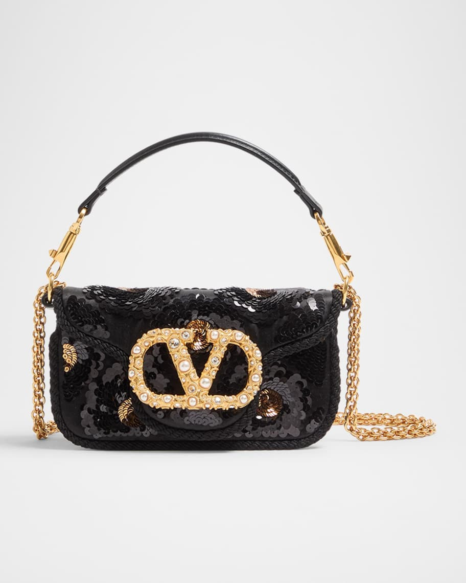 Valentino Garavani Loco Small Sequin Burst Shoulder Bag | Neiman Marcus