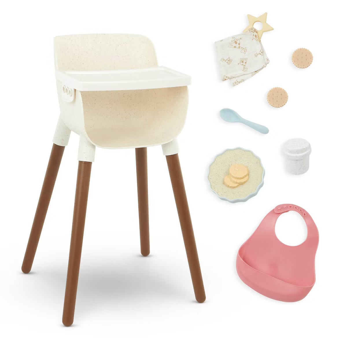 LullaBaby Doll High Chair and Accessories Set: Includes Play Food for 14 Inch Dolls, 14-Piece Pla... | Target