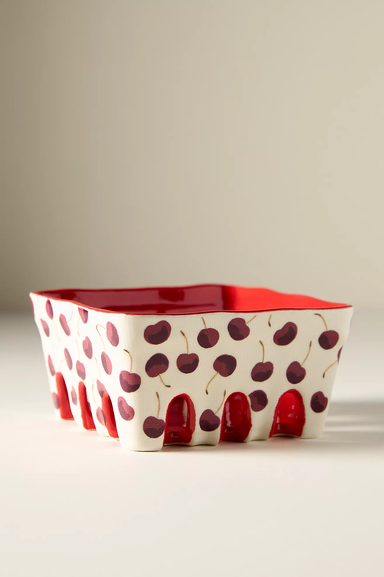 Berry Icon Handpainted Stoneware Berry Basket | Anthropologie (US)