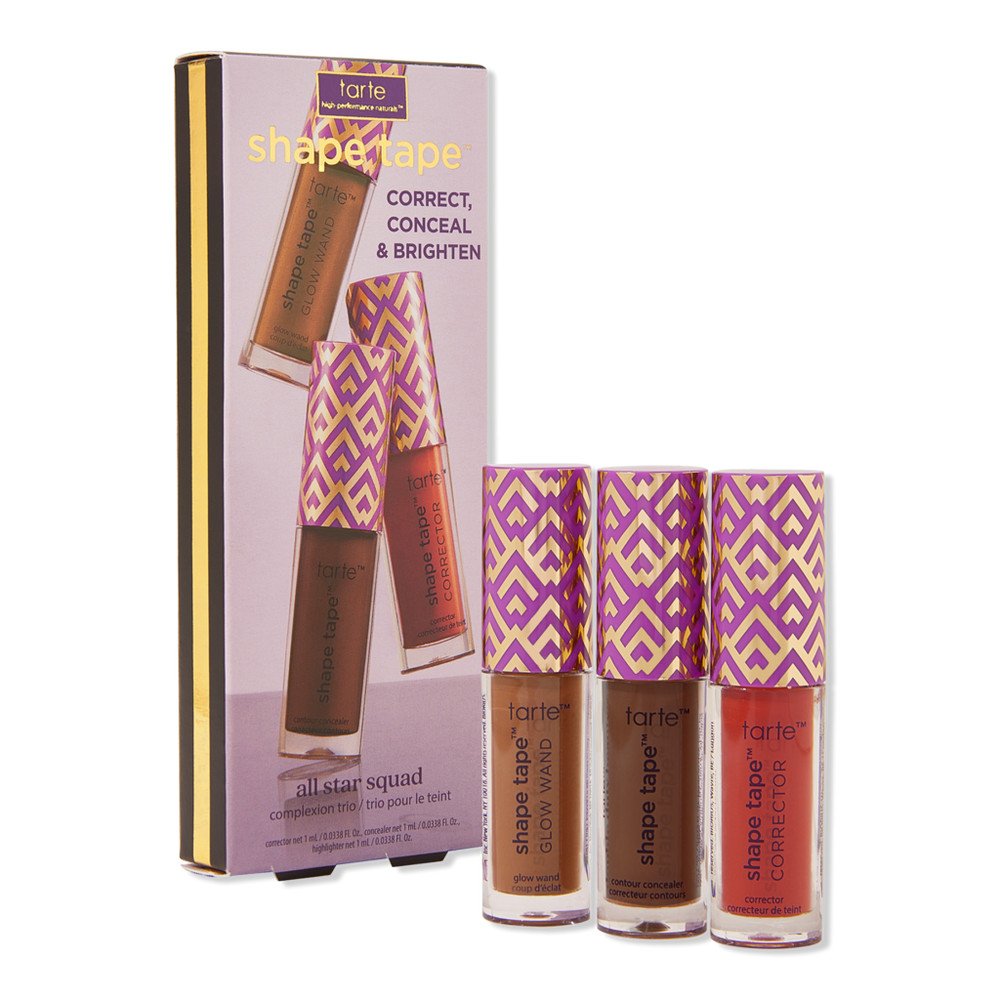 Tarte Shape Tape All Star Squad Complexion Trio - 60N mahogany / moonbeam / red | Ulta