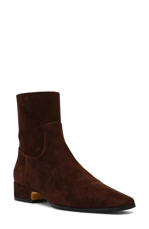Steve Madden Dusty Bootie in Chocolate Brown Suede at Nordstrom, Size 10 | Nordstrom