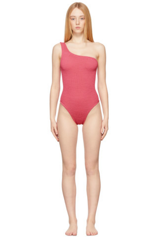Pink Nancy One-Piece Swimsuit | SSENSE