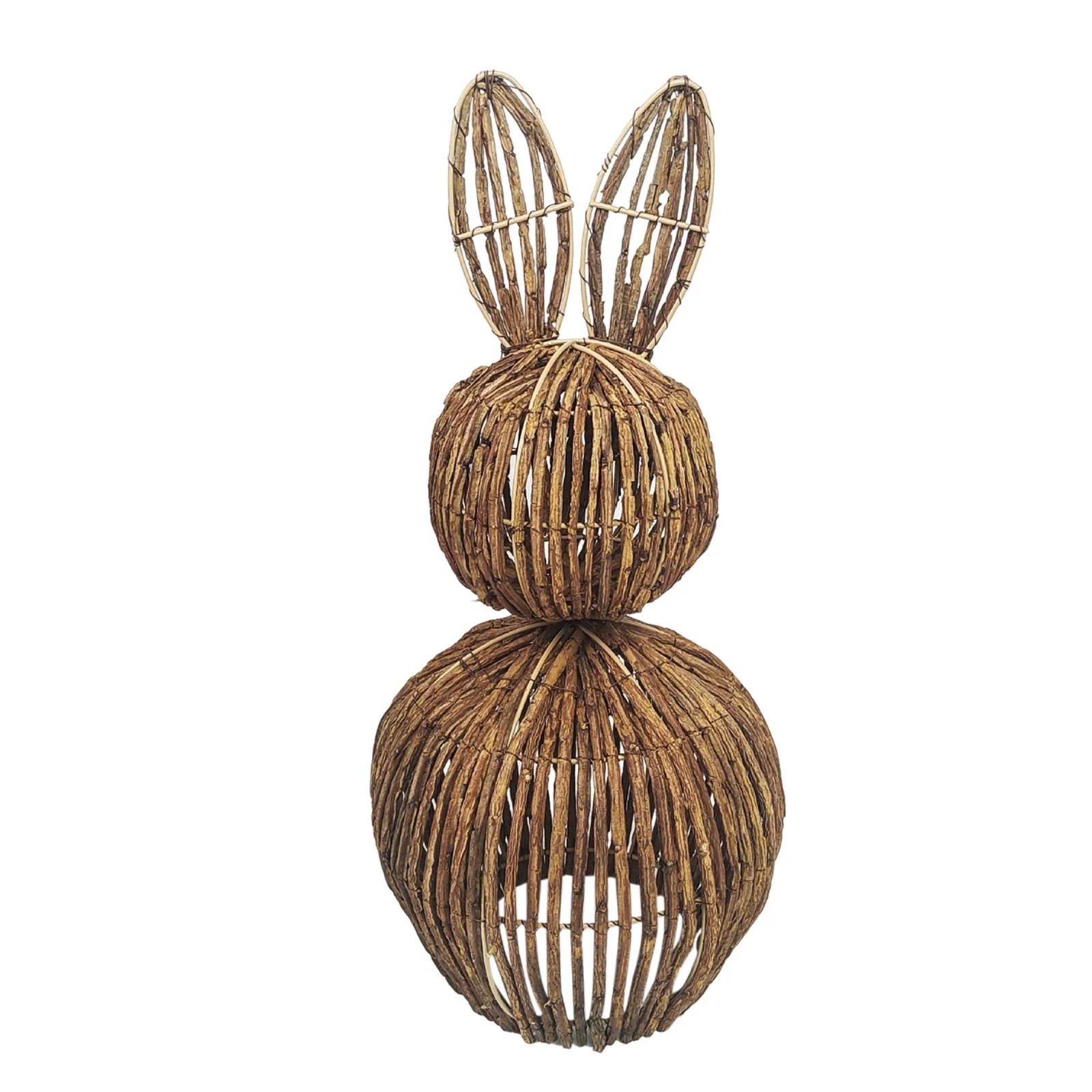 Wicker Easter Bunny,Wicker Easter Bunny Decor, 20" Wicker Easter Bunny Outside, Rabbit Topiary Ea... | Walmart (US)
