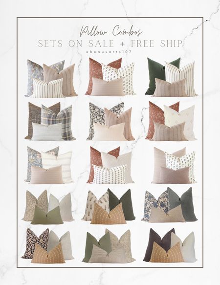 Pillow combos on sale!! Beautiful combos to style your sofa, or bed!


#LTKsale

#LTKFind #LTKsalealert #LTKhome
