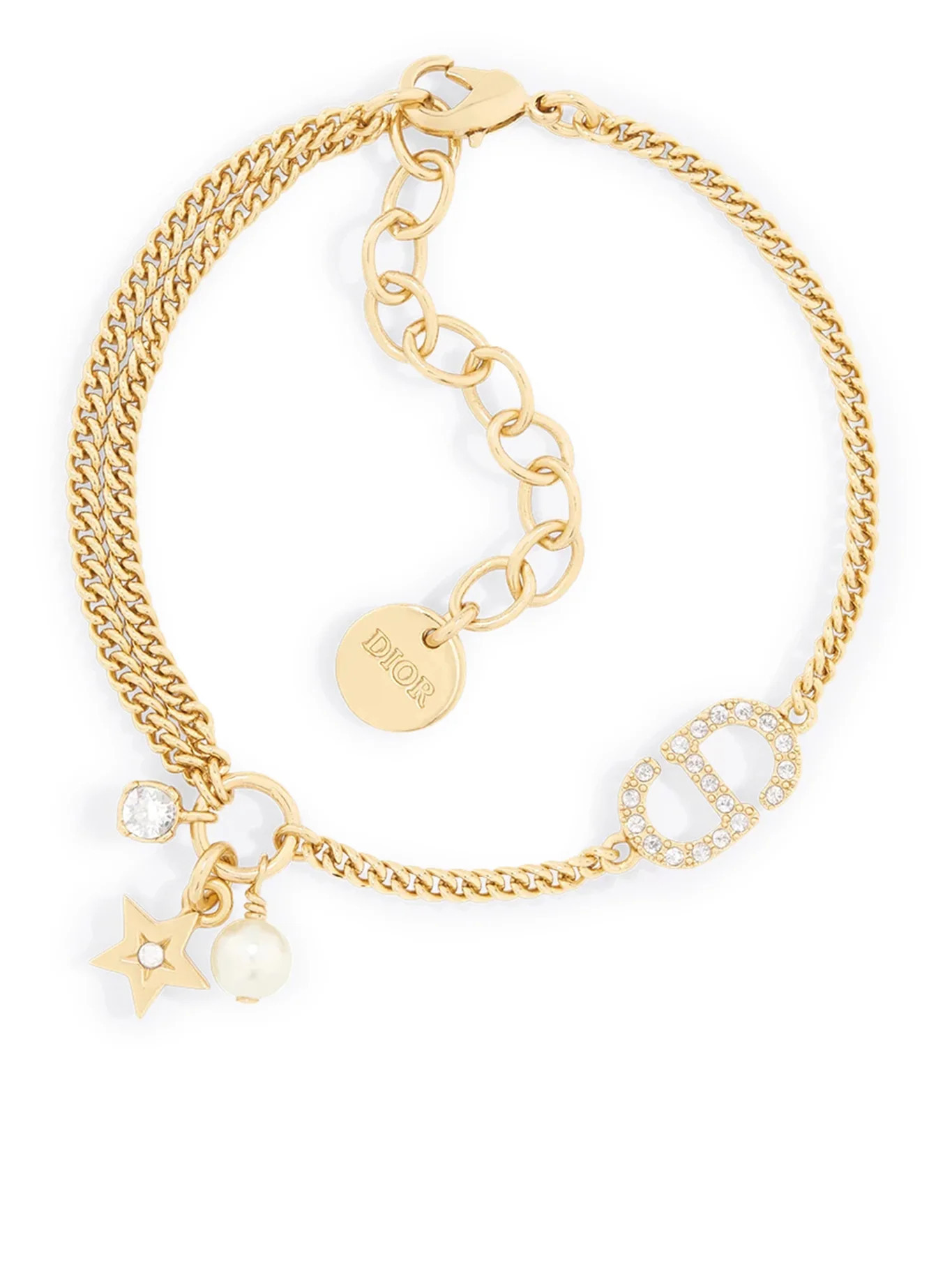 PETIT CD MULTI METAL BRACELET WITH GOLD-COLOURED FINISH - Christian Dior - Woman | Suitnegozi INT
