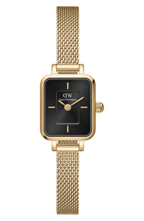 Daniel Wellington Quadro Mini Bracelet Watch, 15mm x 18mm in Gold at Nordstrom | Nordstrom