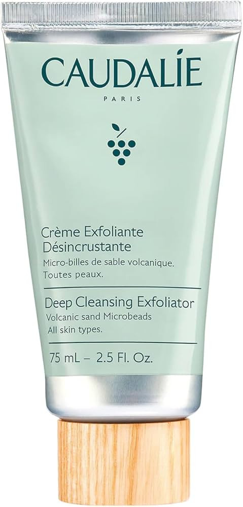 Caudalie Vinoclean Deep Cleansing Face Exfoliator, Gentle Exfoliant for All Skin Types - 75 mL | Amazon (US)