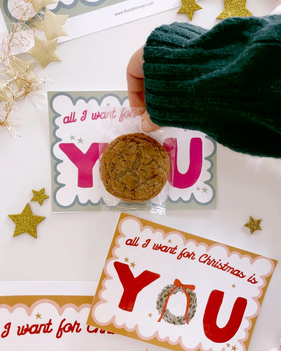 Christmas Placemats and treat holders | Printable gift | The Letter Vee