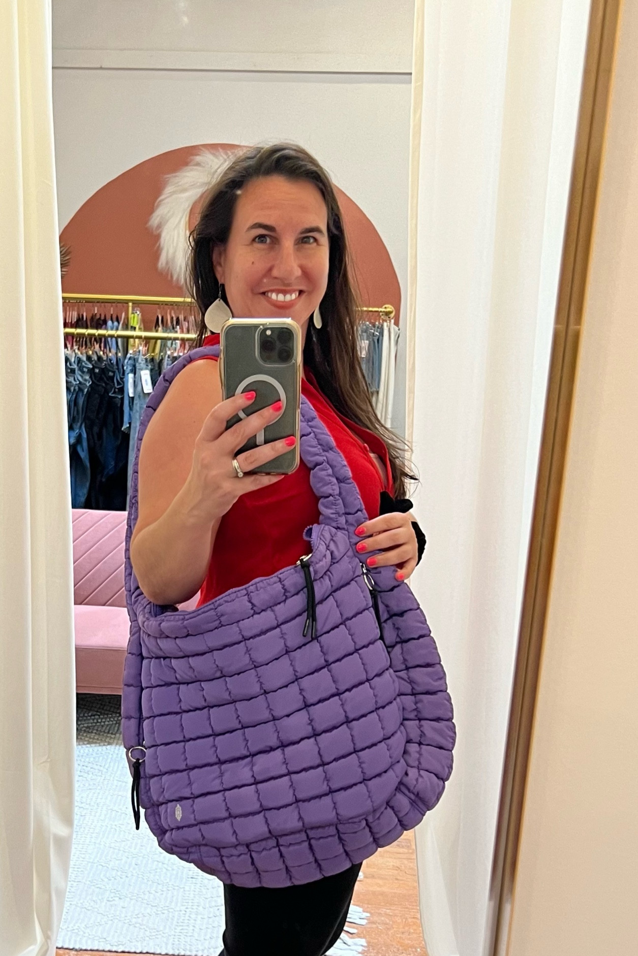 Jewel tones for the win. This Free People bag is perfection!