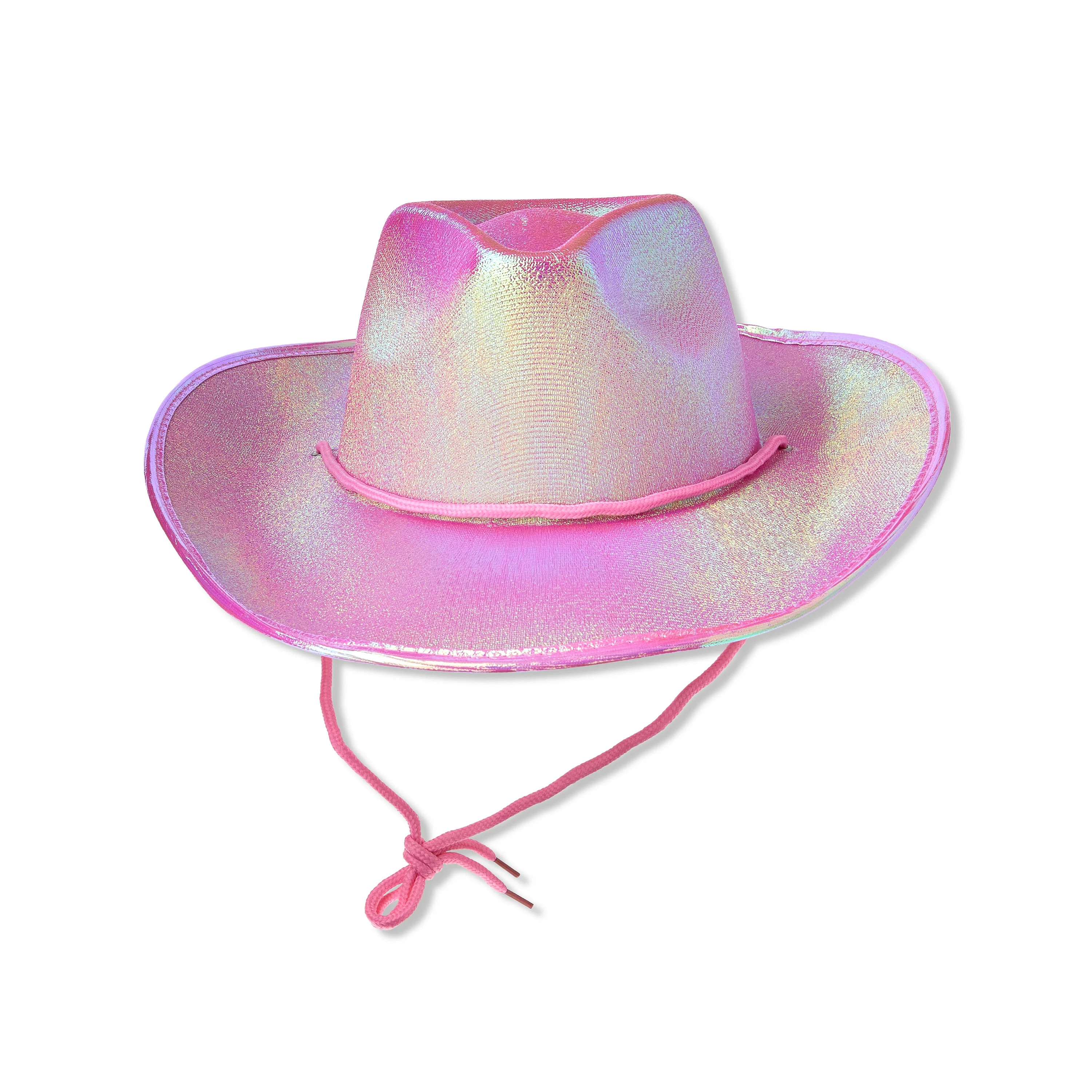 Pink Iridescent Cowboy Hat, Halloween Accessory for Adults, by Way to Celebrate | Walmart (US)