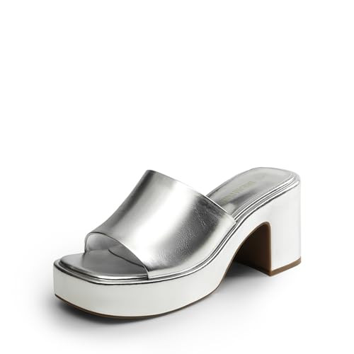 DREAM PAIRS High Chunky Platform Heels for Women Fashion Comfort Slip on Square Open Toe Block He... | Amazon (US)