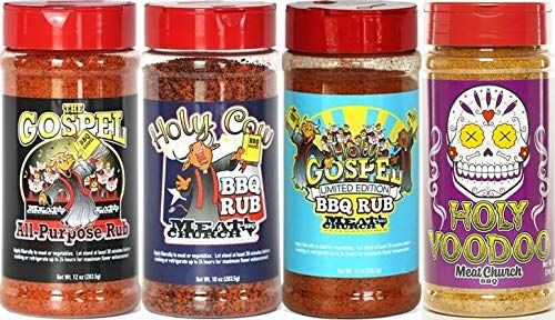 Meat Church Holy Rub & Seasoning Sampler (Variety Pack of 4 w/ 1 each of The Holy Gospel, Holy Co... | Amazon (US)